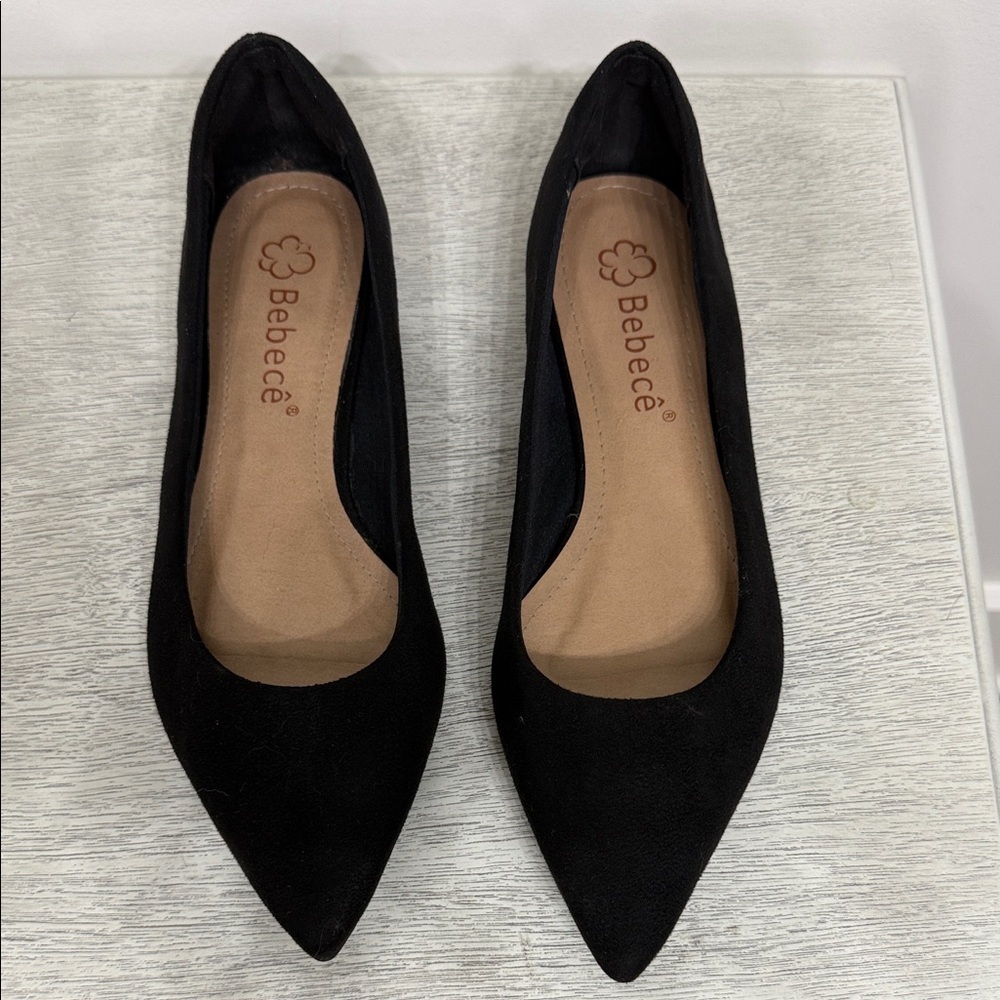Bebecê Size 6 Women's Elegant Black flats shoes Brazilian Flats